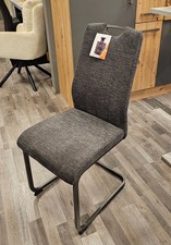 Britta 28 / Schwinger Freischwinger Stuhl Webstoff Brego Anthrazit, 140 kg.