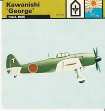 1977 Edito-Service, World War II, #42.10 Kawanishi George Airplane