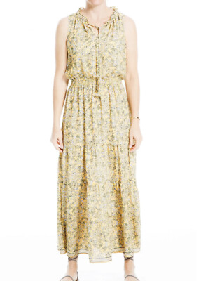 Max Studio Maxi Dress Floral Print Tiered XL Women s Cottagecore Ditsy NWT $138