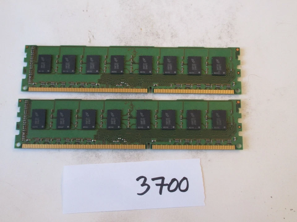 Micron 2x2Gb=4Gb PC3-10600 1333Mhz DDR3 Desktop Memory RAM (3700) - Image 2 of 2