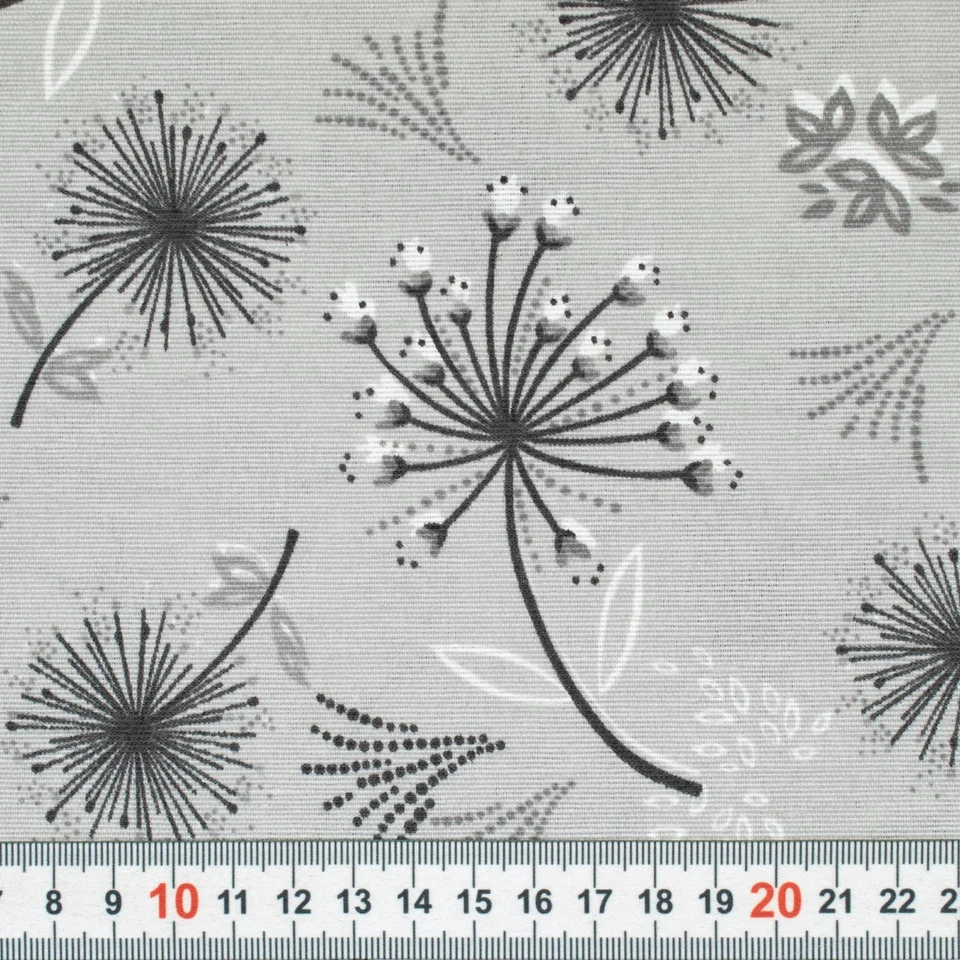 Dekostoff Pusteblume grau (Preis= 0,5 Meter) - Bild 4 von 4