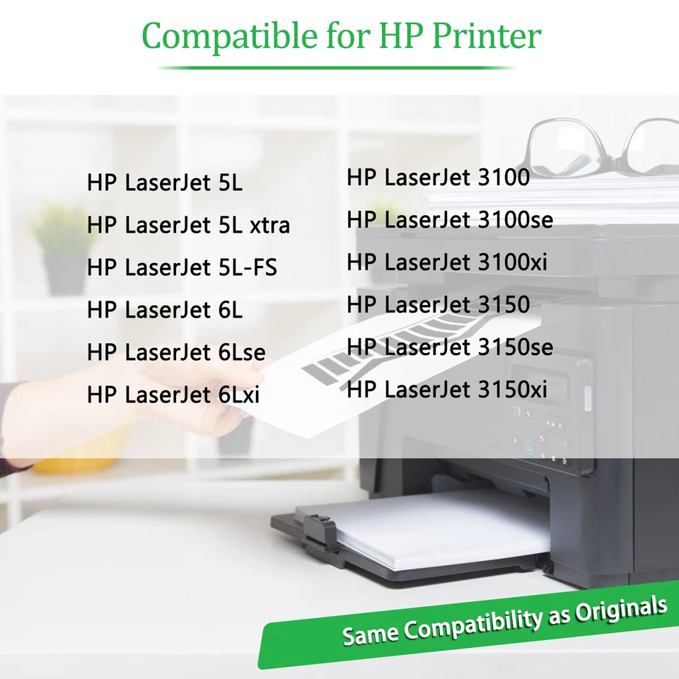 10 Pack C3906A Toner Cartridge Fits for HP LaserJet 5L 5L xtra 5L-FS 6Lse 6Lxi - Image 2 of 4