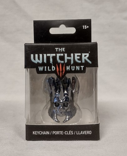 The Witcher 3 Wild Hunt Eredin Helmet 3D Keychain Official J!NX Metal Keyring