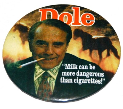 1996 ANTI BOB DOLE campaign pin pinback button political presidential  election