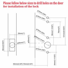 SMART Keyless Door Lock Mechanical Digital Code SECURITY Entry Keypad Stainless 11
