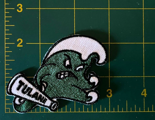tulane patch TULANE GREEN WAVE Tulane patch 3" wide iron or sew on tulane patch - Picture 2 of 5