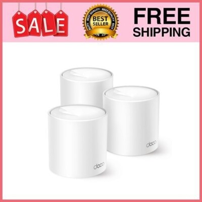 TP-Link Deco Whole Home Mesh Wi-Fi 6 System AX1500 Dual Band 3 Pack