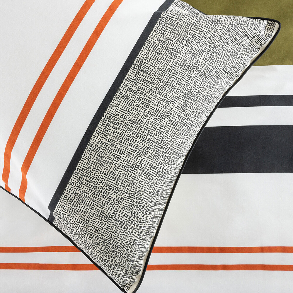 Esprit Arden Grey Single Bed Quilt Cover Set 140x210cm Cotton w