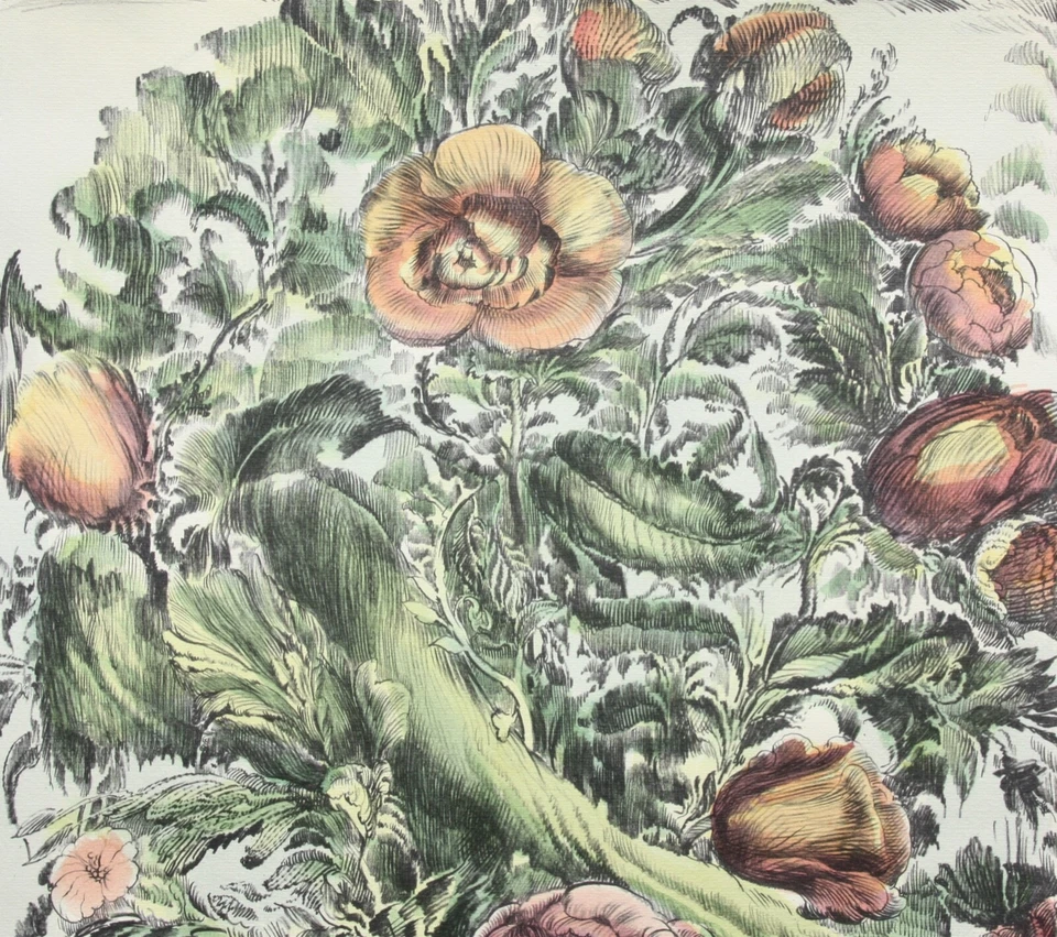 Ernst Fuchs (1930-2015), signierte Farblithographie, "Der Vogelstrauß", 1984 - Bild 4 von 4