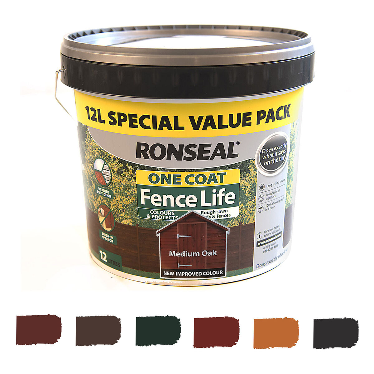 Ronseal Fence Life One Coat 5l 12l All