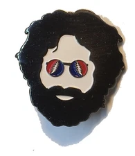 BW Jerry Grateful Dead Jerry Garcia Bob Weir HAT PIN Lapel Brooch