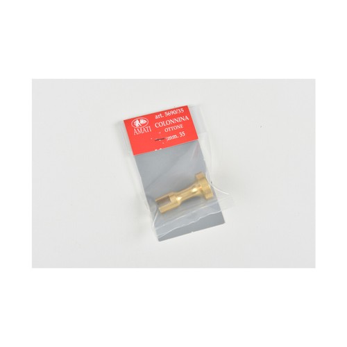Colonnine In Ottone Amati AM5690-90 Per Modellismo - Altezza 26mm Con Foro - Foto 3