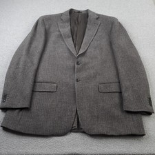 Brook Taverner Jacket Mens Extra Large Brown Wool Blend Adult Blazer Business