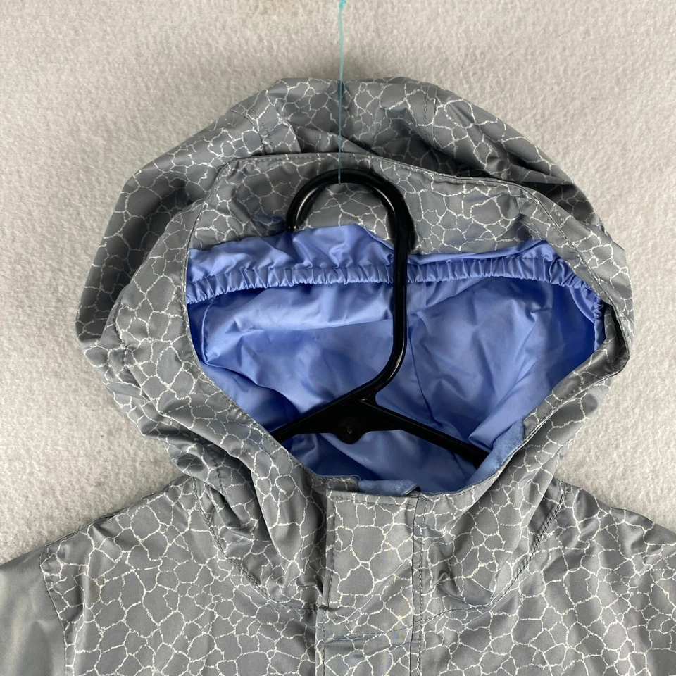The North Face Rain Jacket Girls 5 XXS Gray Dry Vent Full Zip Windbreaker Hooded - Image 3 of 4
