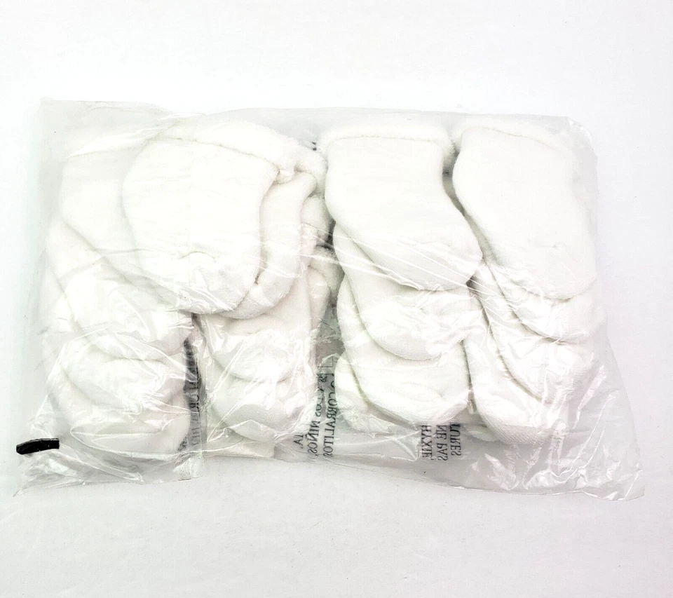 Gerber Baby Size 0-3 Months White Made With Organic Cotton Socks 8 Pack - Image 3 of 4