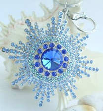 Stunning Sunflower Keychain Pendant Rhinestone Crystal K06014