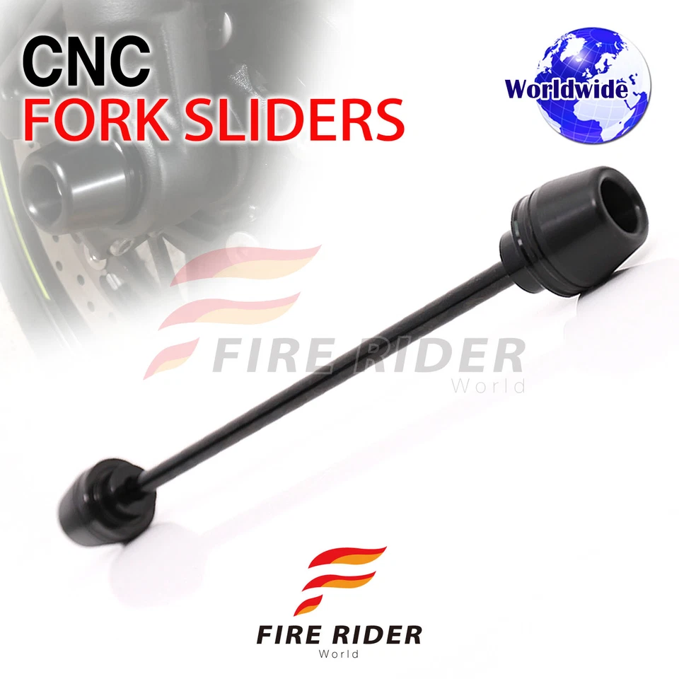 Deslizadores de horquilla delanteros Delrin CNC Billet para Aprilia Shiver 750 2008-2016 Foto 3 de 4