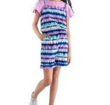 Blush by US Angels  2-Pc. Set  Small 7/8  Purple Tie Dye Romper  T-Shirt