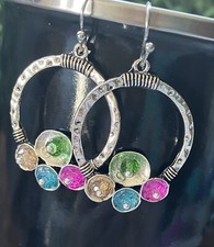 Women Luxury Drop Wedding Jewelry Gifts Boho dangle Hoop Earrings