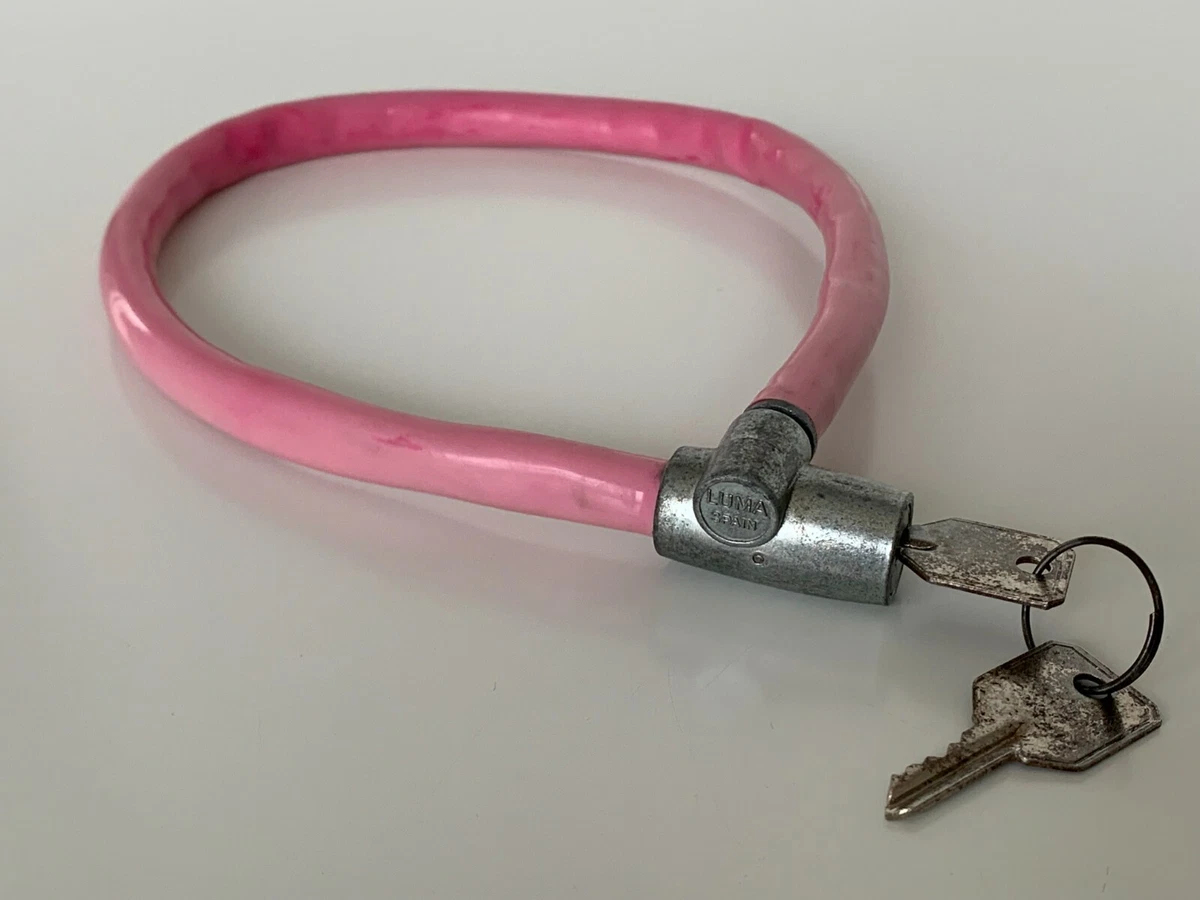Cadenas De Vélo Rose Kid Factor - Avec Câble Et Clé, Modèle 92002, Neuf