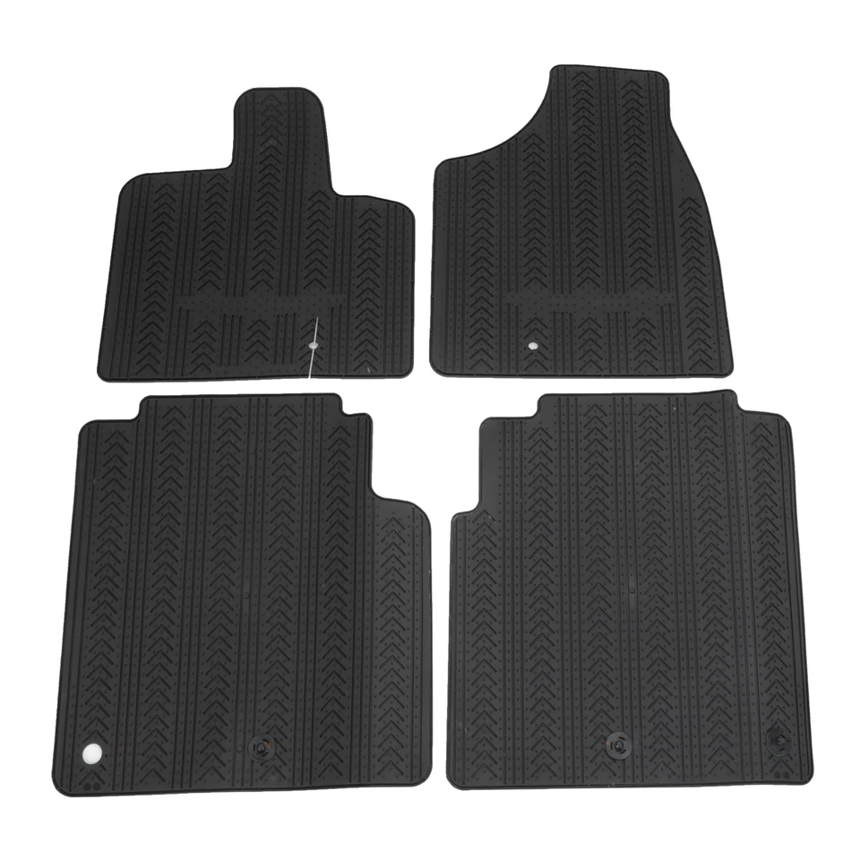 Alfombrillas de goma negras delanteras y segunda fila para Chrysler Town&Country 13-16 OEM MOPAR Foto 2 de 4