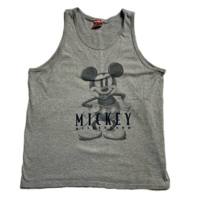 90s Disney Mickey Mouse Old School Gray Scale Tank