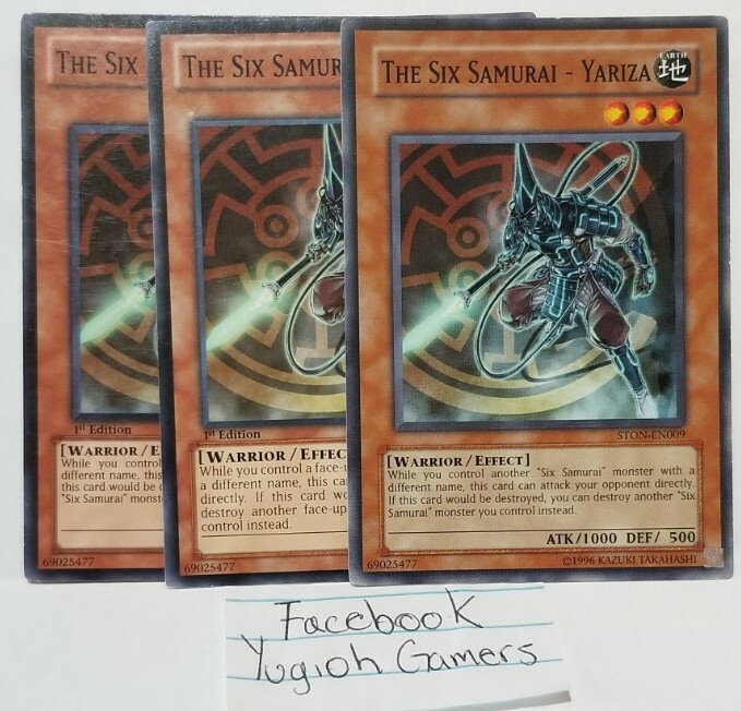 YUGIOH THE SIX SAMURAI YARIZA X3 COMMON LIGHT PLAYED | eBay