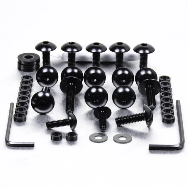 PRO-BOLT Kit visserie carenage en aluminium VTR1000 F Firestorm 97-01 Noir