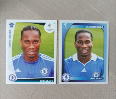 Drogba Sticker PANINI Didier DROGBA CHELSEA 2009 champions League lot 2 stickers #225 ...