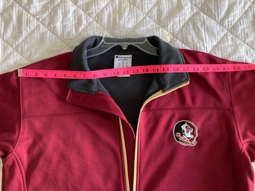 Florida State Seminoles Champion Mens Jacket Red with Yellow Zippers 2 Pocket- L - Picture 6 of 11