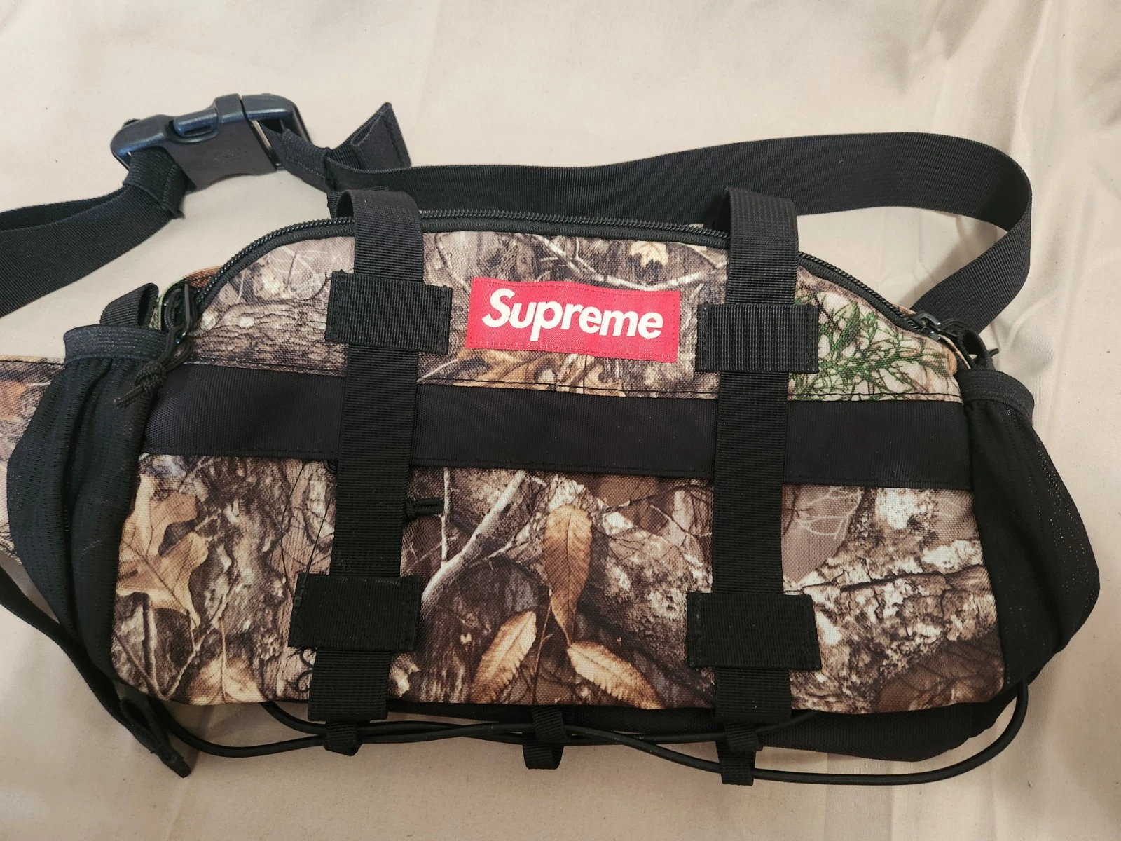 Supreme FW19 Sac imperméable Realtree camouflage Cordura nylon taille