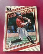 2022 Donruss Ketel Marte Dominators Insert Silver Rapture Parallel D'Backs D-12