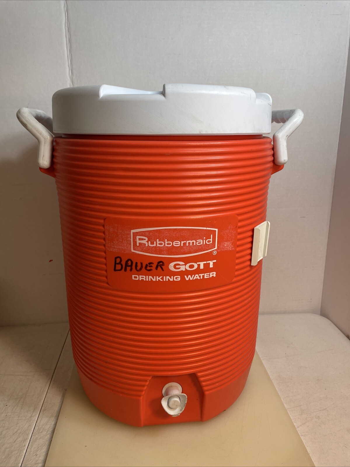 Gott Rubbermaid Orange Cooler Rubbermaid Gott Gallon Sports Water - Main Image