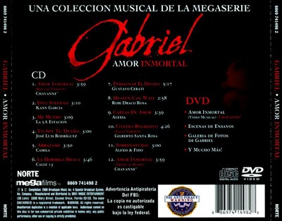 VARIOUS ARTISTS - GABRIEL AMOR INMORTA NEW CD