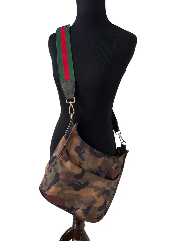 Нейлоновая сумка через плечо с камуфляжным принтом 11x11"" - Изображение 2 из 4