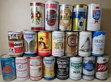 (20) Vintage Beer Cans EMPTY Open Mixed Brands Collection Lot 17
