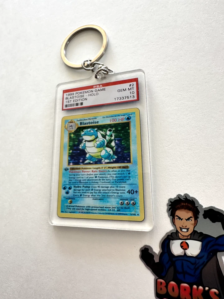 Key Issue Keychains™ - Blastoise - PSA Homage - Pokemon - SALE!! - Image 4 of 4