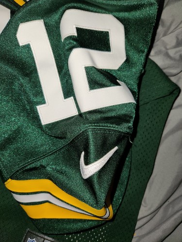 CAMISETA DE FÚTBOL AMERICANO AUTÉNTICA NIKE ELITE AARON RODGERS #12 PACKERS HOME talla 48 - Imagen 9 de 18