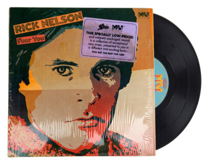 RICK NELSON  33 RPM E.P Record ''FOUR YOU''/ RAVE ON / ALMOST SATURDAY NIGHT+ Mint