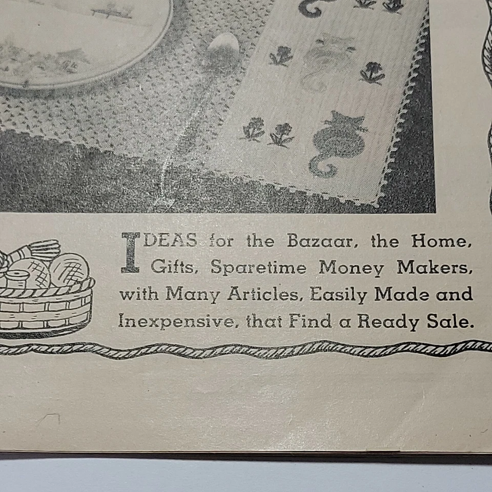 Workbasket Magazine April 1949 Needlework, Crochet, Tat, Paper Craft, Tips - Image 3 of 4