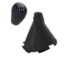 Für Mazda 5 CR19 Facelift 2008-10 Schaltknauf Lochleder 5-Gang Schaltmanschette