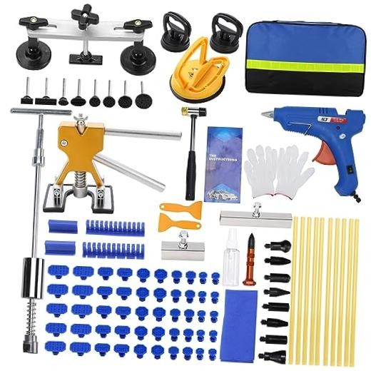 97PCS Auto Body Dent Repair Tool Kit, Paint-Friendly Dent Repair Kit with