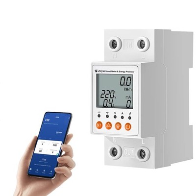Smart WLAN Stromzähler Digitale Energy Meter 220V Steuerung Alexa Google