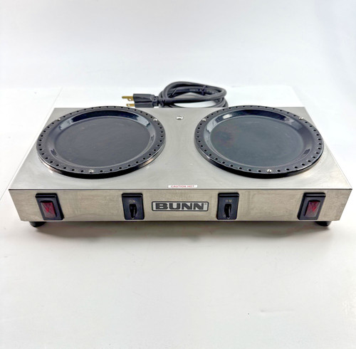 Bunn Stainless Steel Dual Burner Coffee Pot Warmer/Hot Plate WX-2 Tested Works