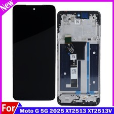 For Motorola Moto G 5G 2025 XT2513-1 XT2513-2 LCD Display Screen Digitizer Frame