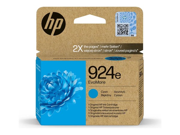 Hp 924E / 4K0U7NE Tinte Cyan-image