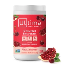 Ultima Replenisher Electrolyte Powder, Cherry Pomegranate 2-pack x 90 servings