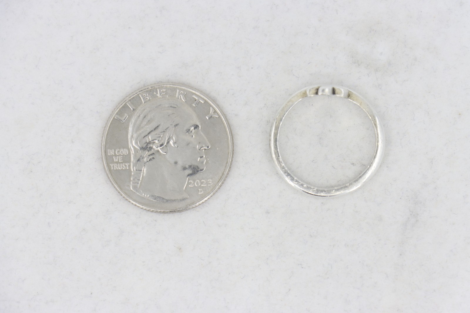 Sterling Silver James Avery Script Initial "T" Ri… - image 11