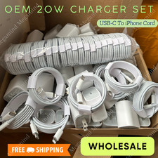 20W USB-C Fast Wall Charger PD Adapter Cable Lot For iPhone 14/13/12/11 XR X Pro