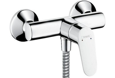 Hansgrohe AP-Brausemischer Focus Chrom Badarmatur Sanitär Bad Brausemischer Mess